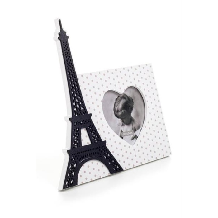 BUFFER® Decotown Dekoratif Eyfel Paris Desenli Ahşap Resim Fotoğraf Çerçevesi Standı