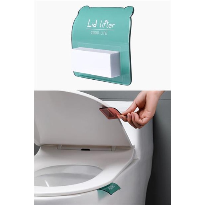 BUFFER® Hijyenik Taşınabilir Yapışkanlı Tuvalet Koltuk Kaldırıcı Klozet Kapak Kaldırma Pedi Tutamacı