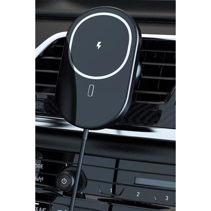 Buffer® 15w Mıknatıslı Takılabilen Hızlı Şarj Tüm Cihaz Ve Araçlara Uyumlu Araç İçi Şarj Cihazı
