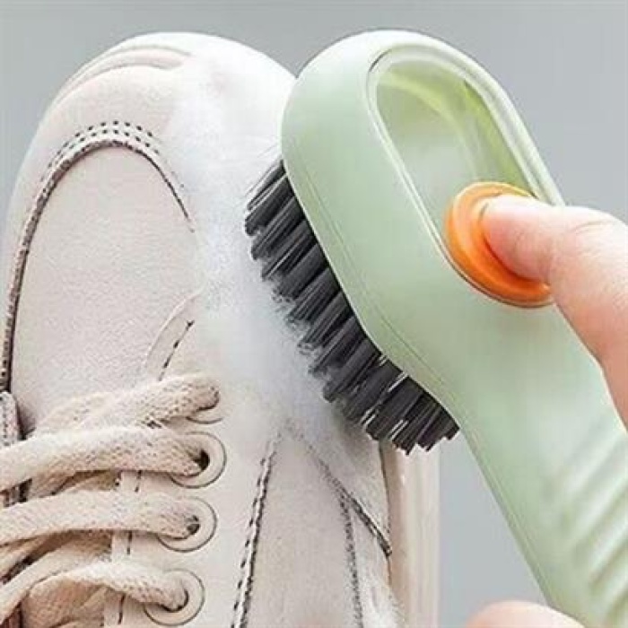 BUFFER® Çok Amaçlı Deterjan Hazneli Pratik Ayakkabı, Bot Temizleme Yıkama Fırçası