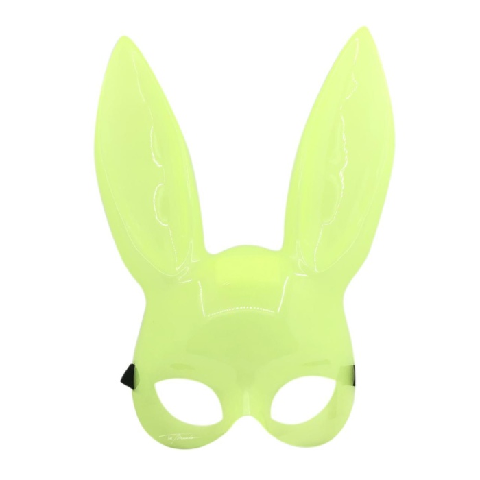 Karanlıkta Yanan Glow Floresan Tavşan Maskesi 32x22 cm