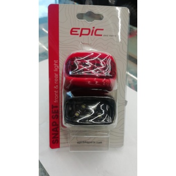 Far-Stop Seti - SNAP SET, Siyah, 5LED, Pilli