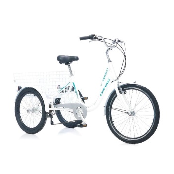 Corelli 3 teker 24 jant 16 kadro 6 vites beyaz renk mavi yazılı