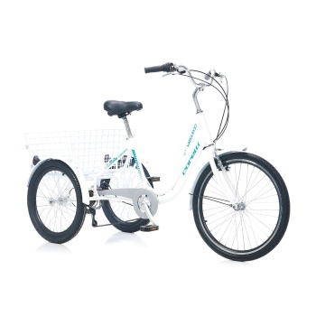 Corelli 3 teker 24 jant 16 kadro 6 vites beyaz renk yeşil yazılı