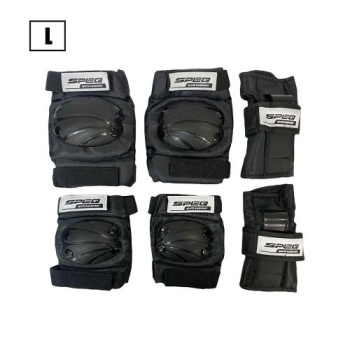 Dizlik-Dirseklik Seti - Siyah, L, SP-004, SPEQ