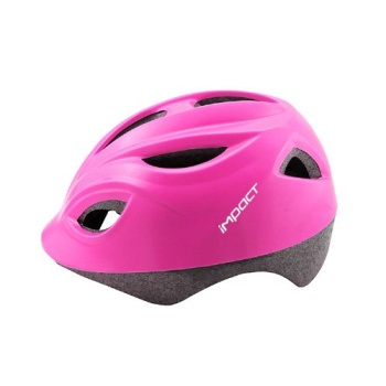 Çocuk Bisiklet Kaskı Impact siyah-pembe-lila