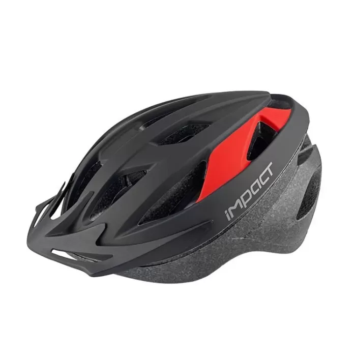 Impact Kask - Impact, Vernıon, Işıklı, Siyah-Kırmızı, M