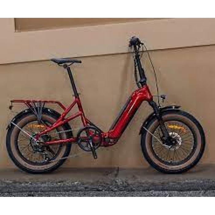 Kron Loop Coaster E-Fold 20 Elektrikli Katlanır Bisiklet kırmızı-siyah