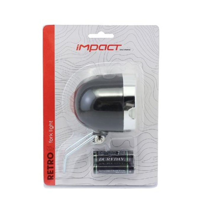 Impact Bisiklet Ön far Retro Pilli