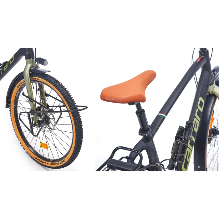 Carraro CR-T TRAIL 52 Kadro 30 Vites H.Disk 27,5 Jant Mat Siyah-Yeşil Kamuflaj Özel seri  Dağ Bisikleti