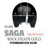 Shiro SH-7103 Jet&Cafe SH-Saga Rock Steady Gold Açık Motosiklet Kaskı Güneş Vizörlü L Beden