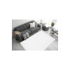 Valery Home Comfort Puffy Düz Saçaklı  Peluş Halı Beyaz