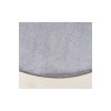 Valery Home Yuvarlak Comfort Puffy Peluş Halı Gri