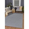 Natura Premium Kalite Kaymaz Tabanlı Doğal Yıkanabilir Kilim Oturma Odası Balkon Bahçe Mutfak Kilim BK102-A.Gri