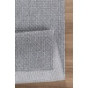 Natura Premium Kalite Kaymaz Tabanlı Doğal Yıkanabilir Kilim Oturma Odası Balkon Bahçe Mutfak Kilim BK102-A.Gri