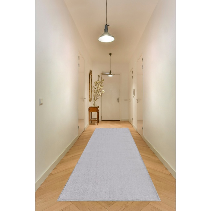 Yıkanabilir A. Gri Peluş Post Yolluk