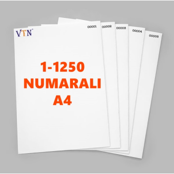 1den 1250ye Numaralı A4 Kağıt - Copier bond 80 gr