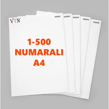 1den 500e Numaralı A4 Kağıt - Copier bond 80 gr