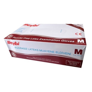 BEYBİ LATEX PUDRASIZ ELDİVEN 100 LÜ M BEDEN