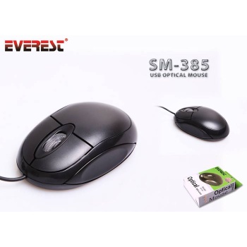 EVEREST MOUSE SM-385 USB SİYAH