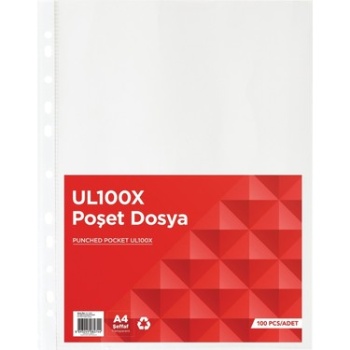 NOKİ NOREX UL100X POŞET DOSYA A4 ŞEFFAF 100 LÜ