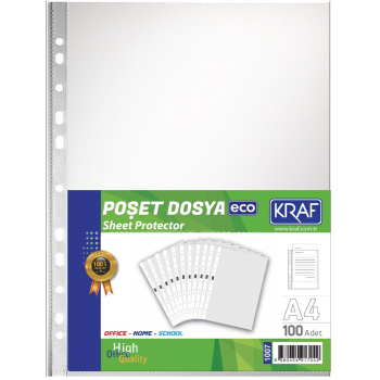 KRAF POŞET DOSYA A4 ECO 100 LÜ 1007