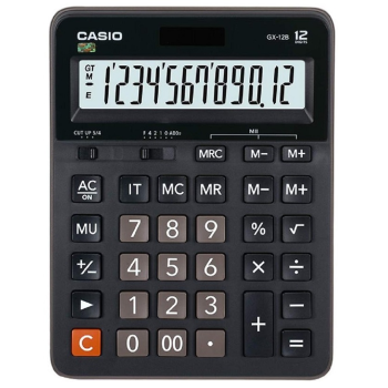 CASIO HESAP MAKİNESİ MASAÜSTÜ GX-12B 12 HANE