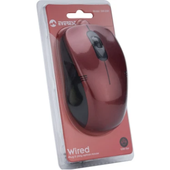 EVEREST SM-258 USB KIRMIZI 1200dpi OPTİK KABLOLU MOUSE