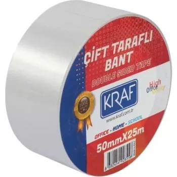 KRAF ÇİFT TARAFLI BANT 50MMX25M 2550G