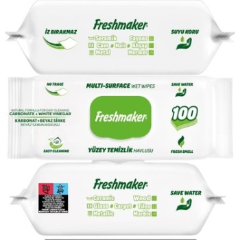 FRESHMAKER YÜZEY TEMİZLİK HAVLU 100 LÜ YEŞİL
