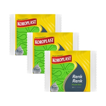 KOROPLAST MUTFAK BEZİ SARI 3 LÜ