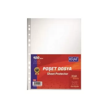 KRAF POŞET DOSYA A4 XL 100 LÜ 1002
