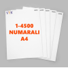 1den 4500e Numaralı A4 Kağıt - Copier bond 80 gr