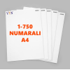 1den 750ye Numaralı A4 Kağıt - Copier bond 80 gr