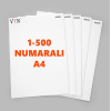 1den 500e Numaralı A4 Kağıt - Copier bond 80 gr