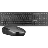 EVEREST KM-6121 SİYAH KABLOSUZ Q SLİM KLAVYE+MOUSE SET