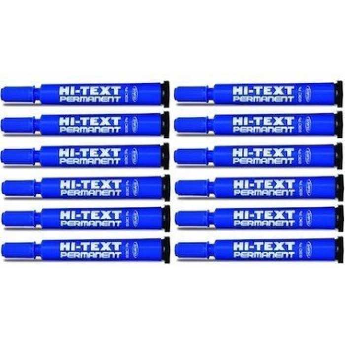 HI-TEXT PERMANENT MARKER YUVARLAK UÇ MAVİ 830 PB