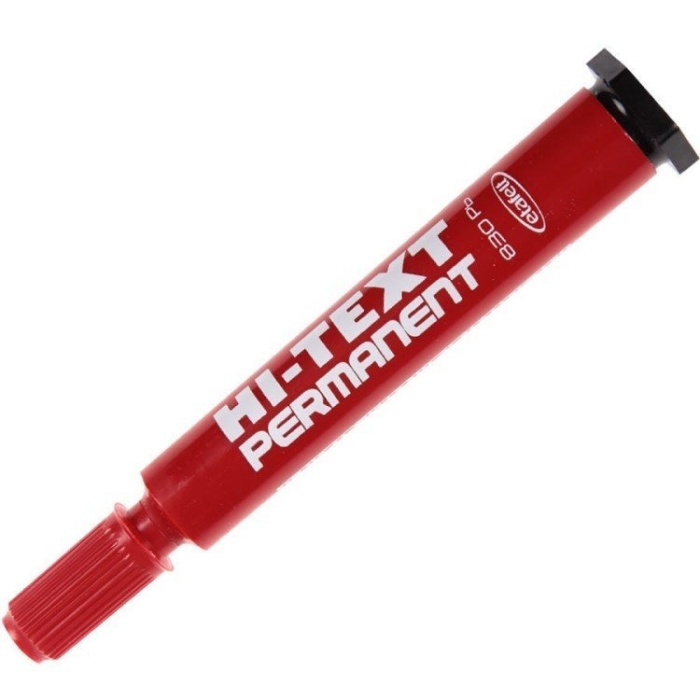 HI-TEXT PERMANENT MARKER YUVARLAK UÇ KIRMIZI 830 PB