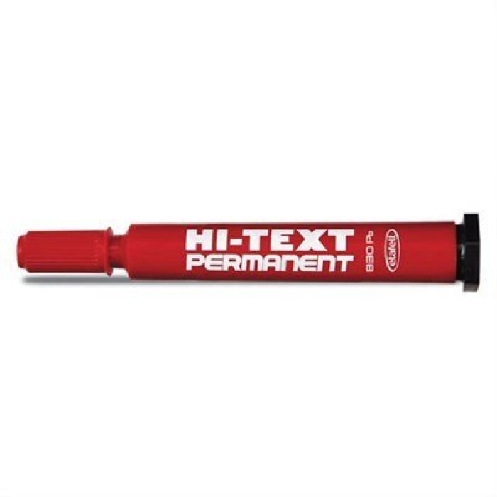 HI-TEXT PERMANENT MARKER YUVARLAK UÇ KIRMIZI 830 PB