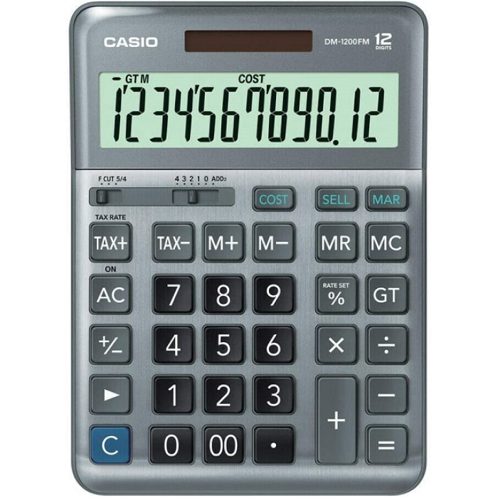 CASIO HESAP MAKİNESİ MASAÜSTÜ DM-1200FM 12 HANE