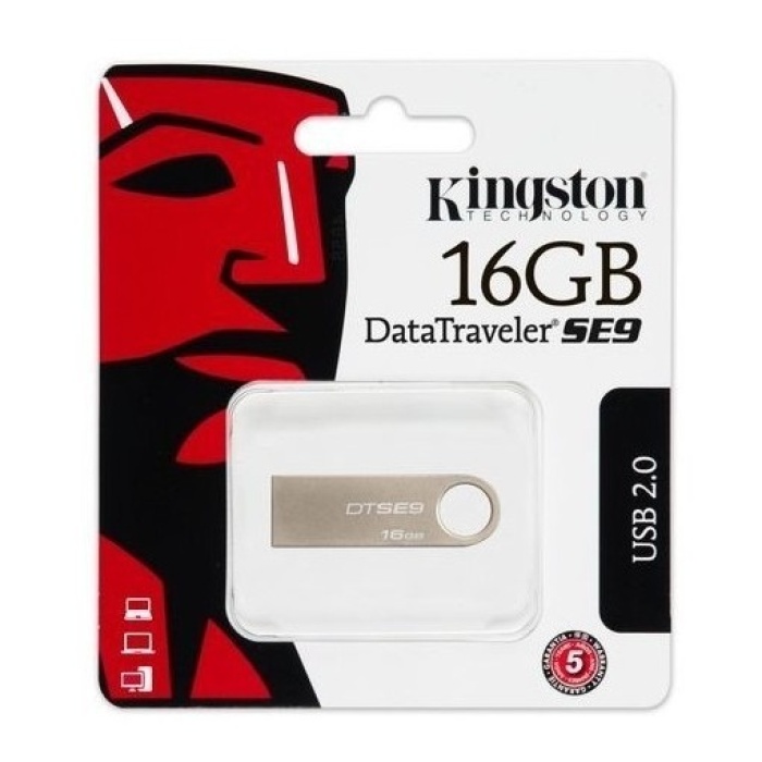 KİNGSTON DATATRAVELER SE9 16GB USB 2.0 METAL FLASH BELLEK