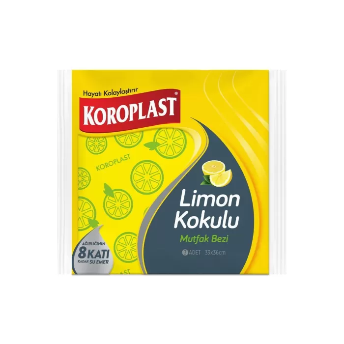 KOROPLAST MUTFAK BEZİ SARI 3 LÜ