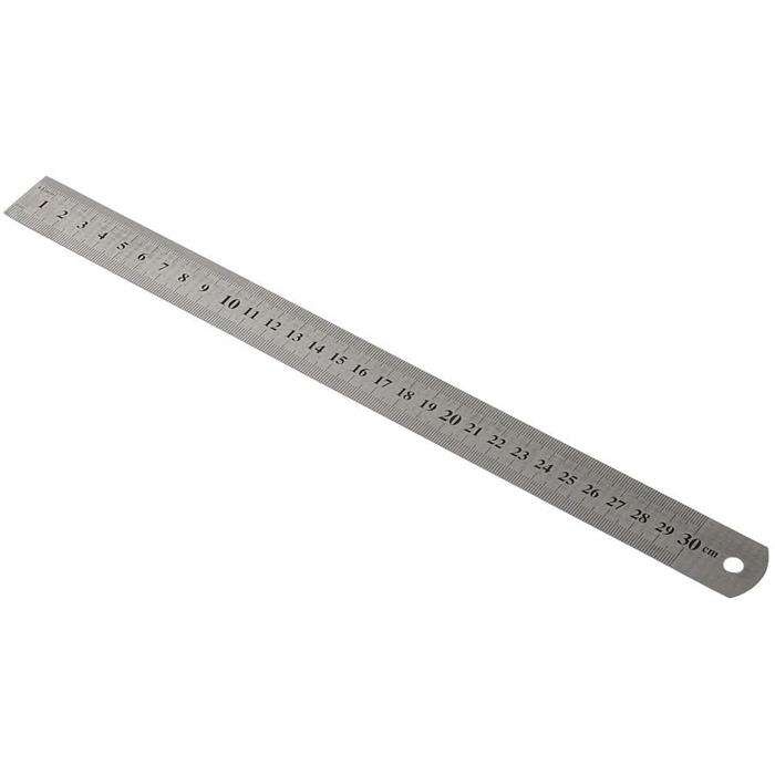 KRAF ÇELİK CETVEL 30 CM İNCH ÖLÇÜLÜ 530G