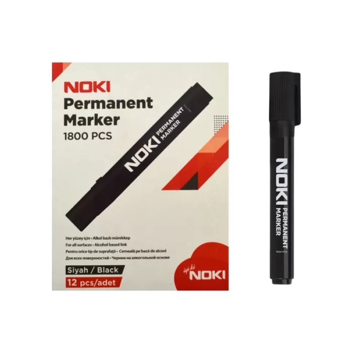 NOKİ MARKER KESİK UÇ SİYAH 1800 PC