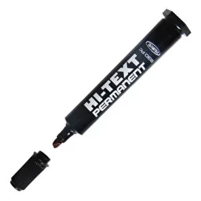 HI-TEXT PERMANENT MARKER KESİK UÇLU SİYAH 830 PC
