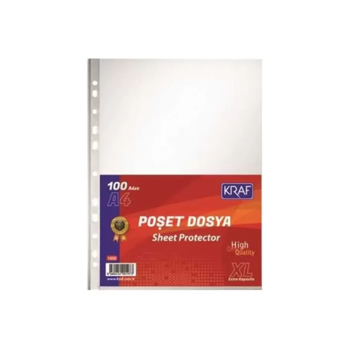 KRAF POŞET DOSYA A4 XL 100 LÜ 1002
