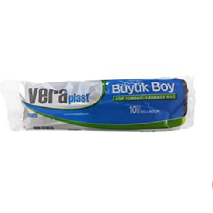 VERAPLUS ÇÖP TORBASI BÜYÜK 65*80 10 LU