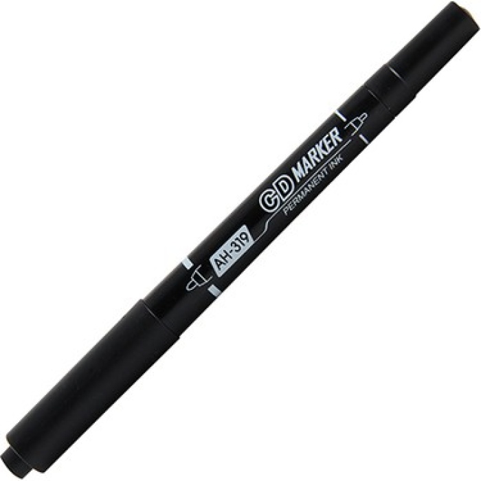 AIHAO CD KALEMİ ÇİFT TARAFLI SİYAH AH319M