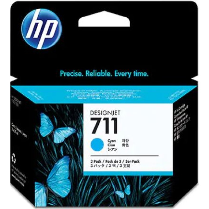 HP CZ134A 711 3LÜ PAKET 29 ML CAMGÖBEĞİ MÜREKKEP KARTUŞU