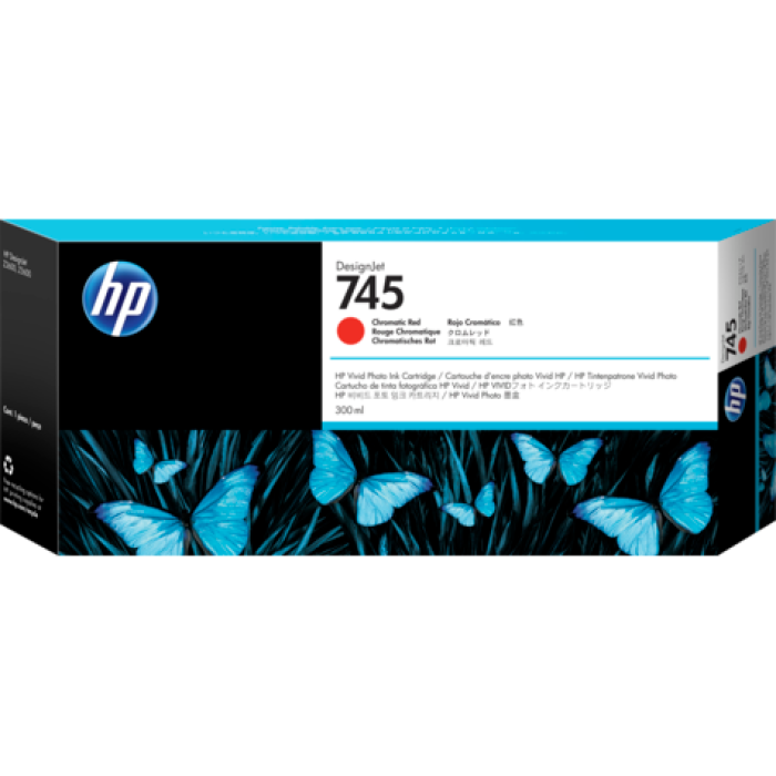 HP F9K06A 745 300 ML DESİGNJET KROMATİK KIRMIZI MÜREKKEP KARTUŞU